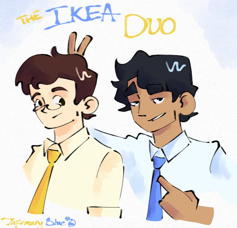 Infirmary_Bluee's tweet photo. IKEA duo art!! #robcantor https://t.co/2U4ysjs4EZ