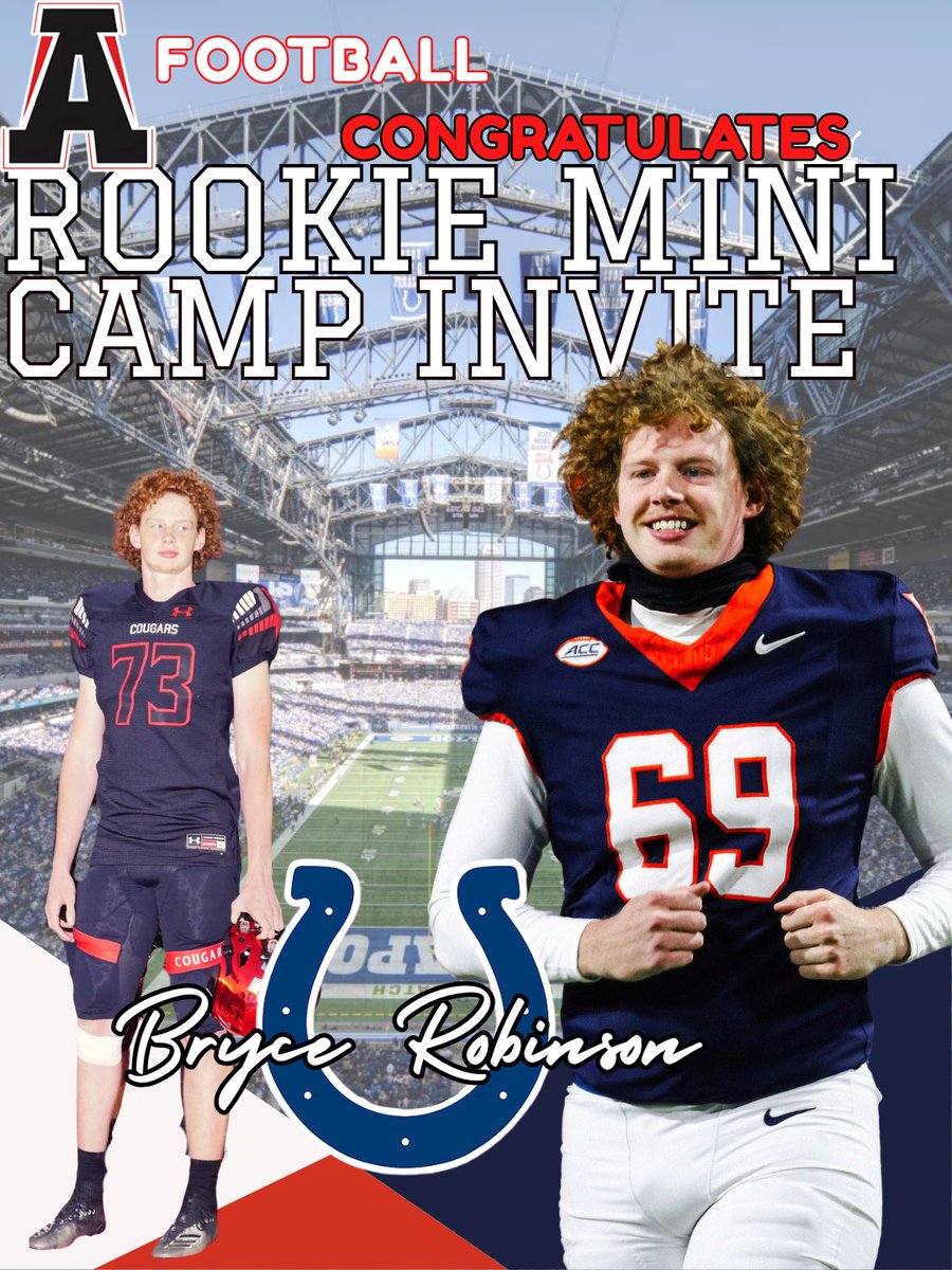 AlexanderFball's tweet photo. Congratulations ALX FB Alum Bryce Robinson on getting a Rookie Mini Camp invite! Go be great! https://t.co/5Jc87c4eR2