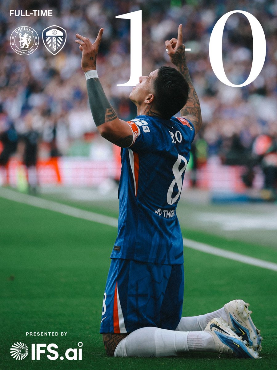 zee6839's tweet image. 🔵🏆 Chelsea beat Leeds at Wembley with Enzo’s goal and qualify for FA Cup final!

#CFCAbuja