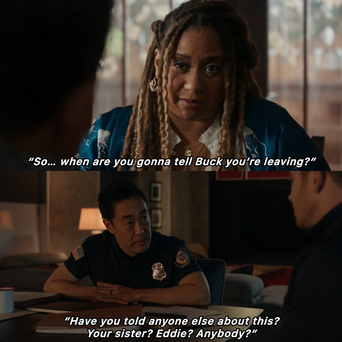 ravibuckleydiaz's tweet image. The way Buck and Eddie are one of the most important people in each other’s life and everyone around them knows it