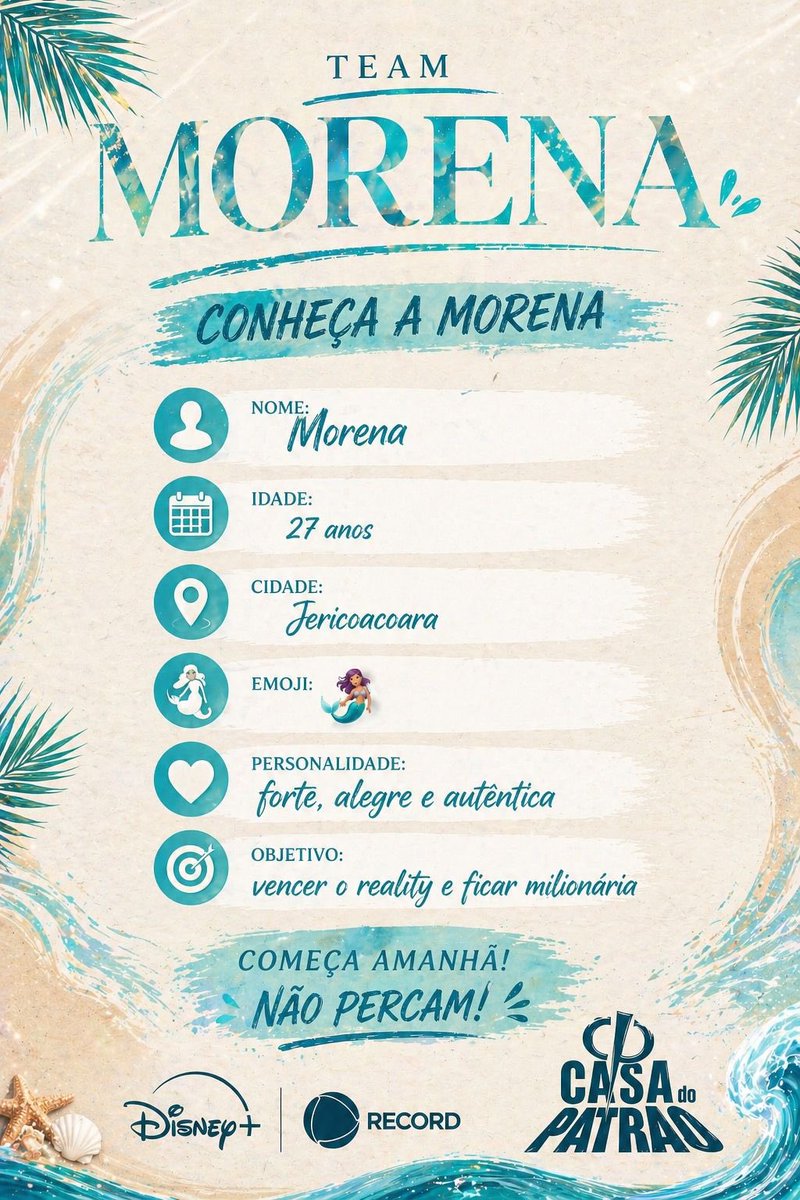 centralmorena's tweet photo. Oii divas e divos!! 🧜🏾‍♀️
Tudo bem com vocês?

Conheça um poucos sobre nossa menina, Morena é força, coragem e fé. Ela tá em busca de um sonho e vamos fazer com que isso se torne realidade.

Contamos com vocês!! 🤍

Nos acompanhe no insta:
@centralmorena

#TeamMorena 
#CasaDoPatrão https://t.co/FDF8LxT1yb