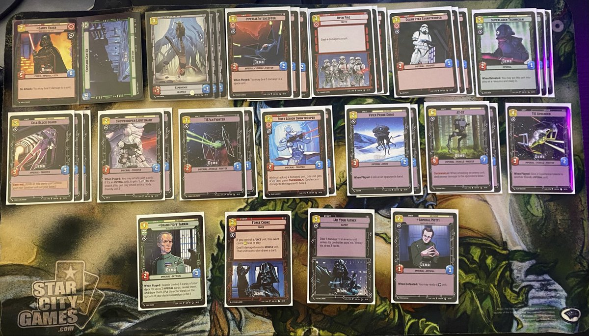 YGT's tweet photo. Mail day: #StarWarsUnlimited demo decks. #SWU https://t.co/CpZ6xojKRb