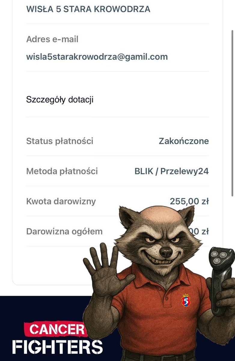 StaraKrowodrza's tweet photo. @fundacjacancer Dołączamy do akcji 🖐🏻 https://t.co/bAAPjHNaDC