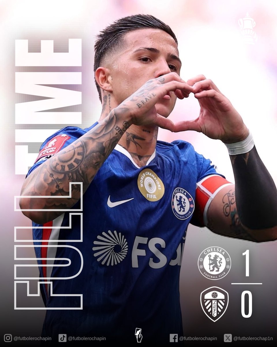 futbolerochap1n's tweet image. 🚨FA CUP🚨

Por la mínima, con un gol de Enzo Fernández, el Chelsea avanza a la final de la FA Cup donde se verán las caras con el Man City en busca de la copa. 🔵✅

#facup #chelsea #leeds #futbolerochapin