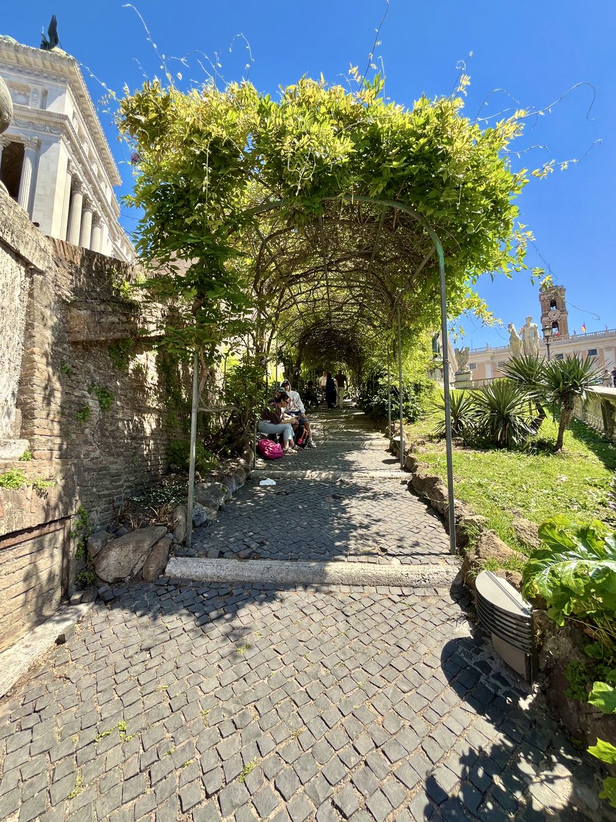 caputmundiHeidi's tweet image. Oggi ho avuto il piacere di salire in Piazza Campidoglio lungo un sentiero inaugurato di recente… 

Sotto il pergolato e tra Santa Maria in Aracoeli e la Cordonata… 

Faceva fresco all'ombra 😎
#Roma 🤍