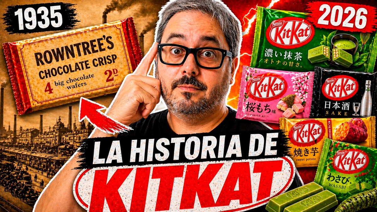 Todos hemos comido un KitKat… pero casi nadie conoce la historia que hay detrás 🍫
Hoy viajamos en el tiempo para descubrir cómo nació uno de los chocolates más famosos del mundo y por qué su historia es mucho más curiosa de lo que parece.
Nuevo vídeo: youtu.be/qyJUr24YFrs