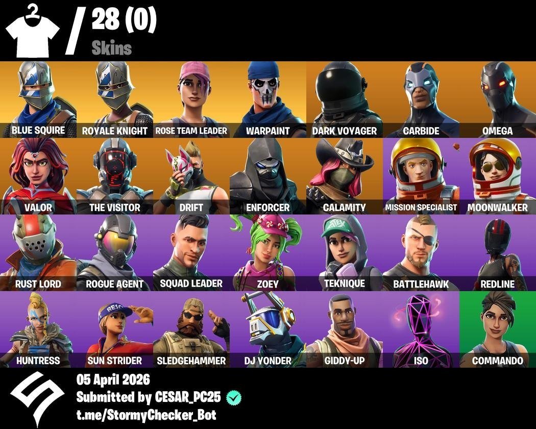 CESAR_PC50's tweet photo. CUENTAS DE FORTNITE CON  SALVAR EL MUNDO FUNDADOR/OG/EXCLUSIVAS DISPONIBLES A LA VENTA,TODAS LAS PLATAFORMAS Y CON ACCESO AL CORREO.
-3 skins Fundador (FP5/Nocturno)=40 USD
-43 skins Glow Fundador=45 USD
-28 skins Fundador/Toma la L/Temporada 2/Floss = 50 USD https://t.co/uAMtptUYtg