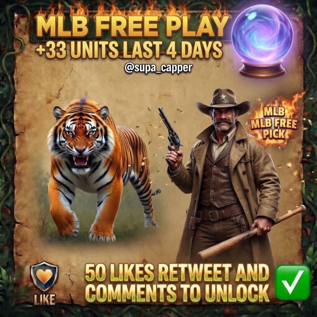 ⭐️💎⭐️2U MLB PLAY⭐️💎⭐️

RT+LIKE/REPLY 🔥🔥🔥