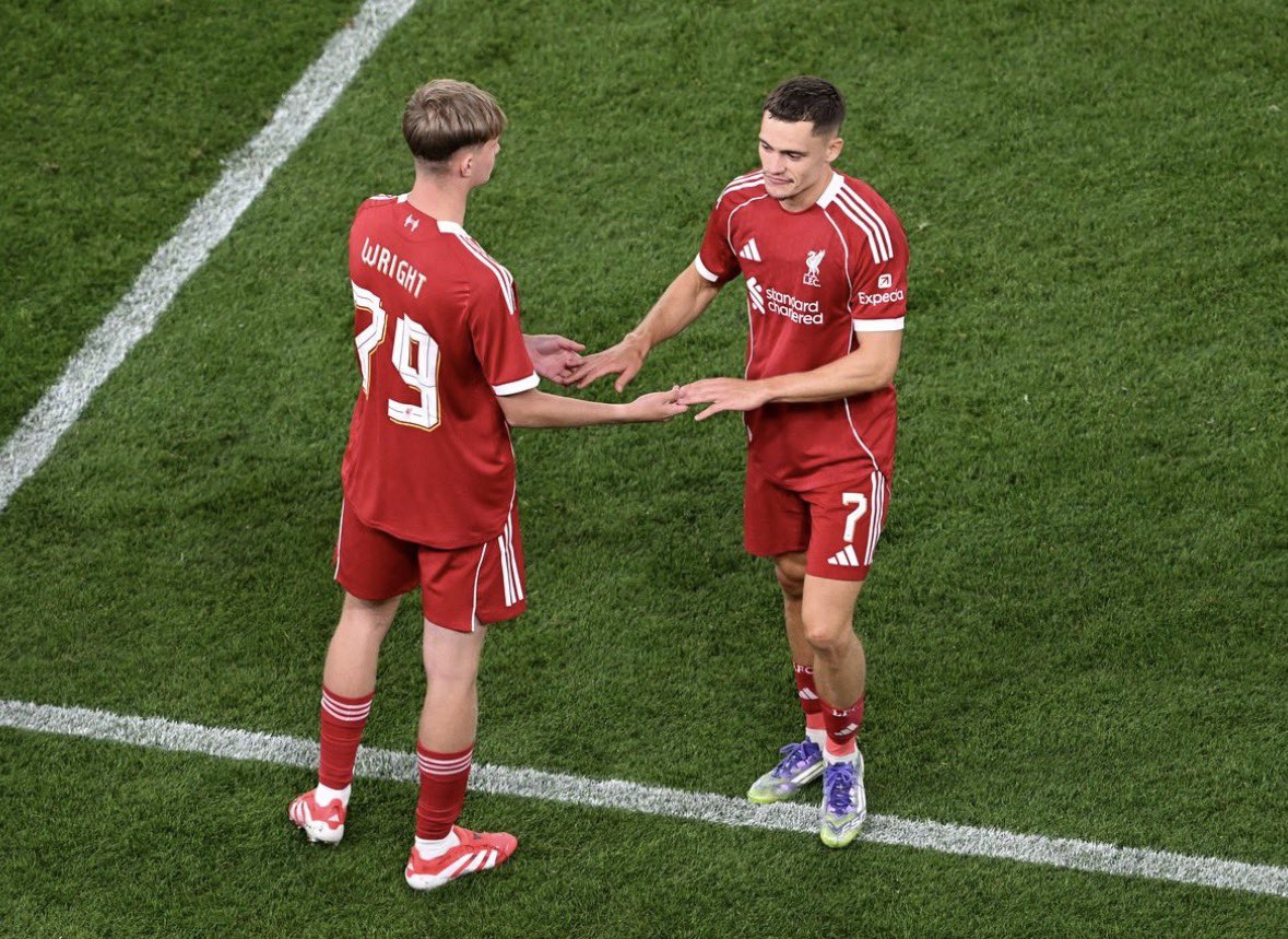 WilsonCoxLFC's tweet image. #LFC 🔴 🚨 
Liverpool have been impressed with the development of young academy Striker Will 
Wright. 

The club view him as one of their brightest future prospects. He scored twice today in the PL2 Playoff game vs Crystal Palace.