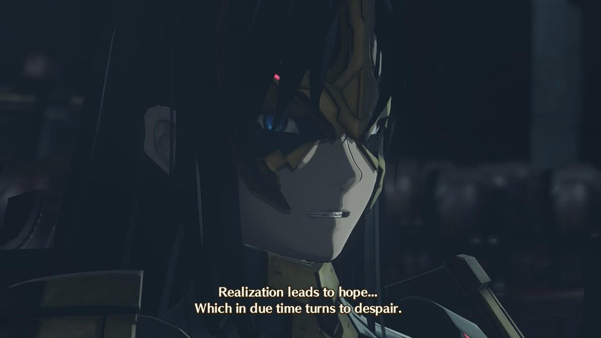 pblrdg's tweet image. "Realization leads to hope... Which in due time turns to despair"

#XenobladeChronicles3