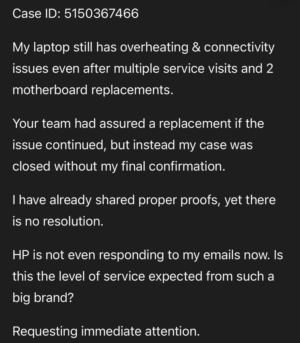 mittal753's tweet image. @HPIndia very disappointed with your service. 
#hpindia #customerservice #poorservice