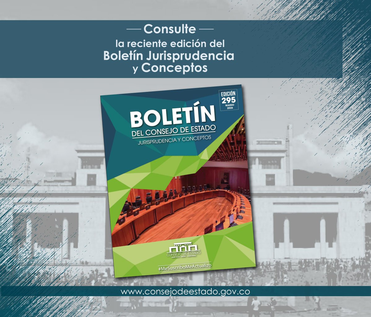 #MeSuscriboMeActualizo| Edición 295 del Boletín del @ConsejodeEstado

Decisiones sobre consulta previa, estabilidad laboral, responsabilidad estatal y beneficios tributarios.
Incluye separata con enfoque de género.

Consúltelo aquí 👉 acortar.link/lkqtck