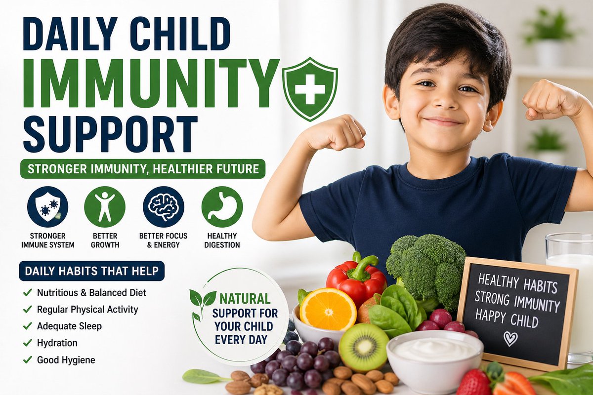StrengthCare's tweet image. If your child gets sick often, weak immunity might be the reason.

Learn simple daily habits to build strong immunity naturally 💚

👉 strengthprotection.com/daily-child-im…

#ChildImmunity #KidsHealth #Parenting #HealthyKids