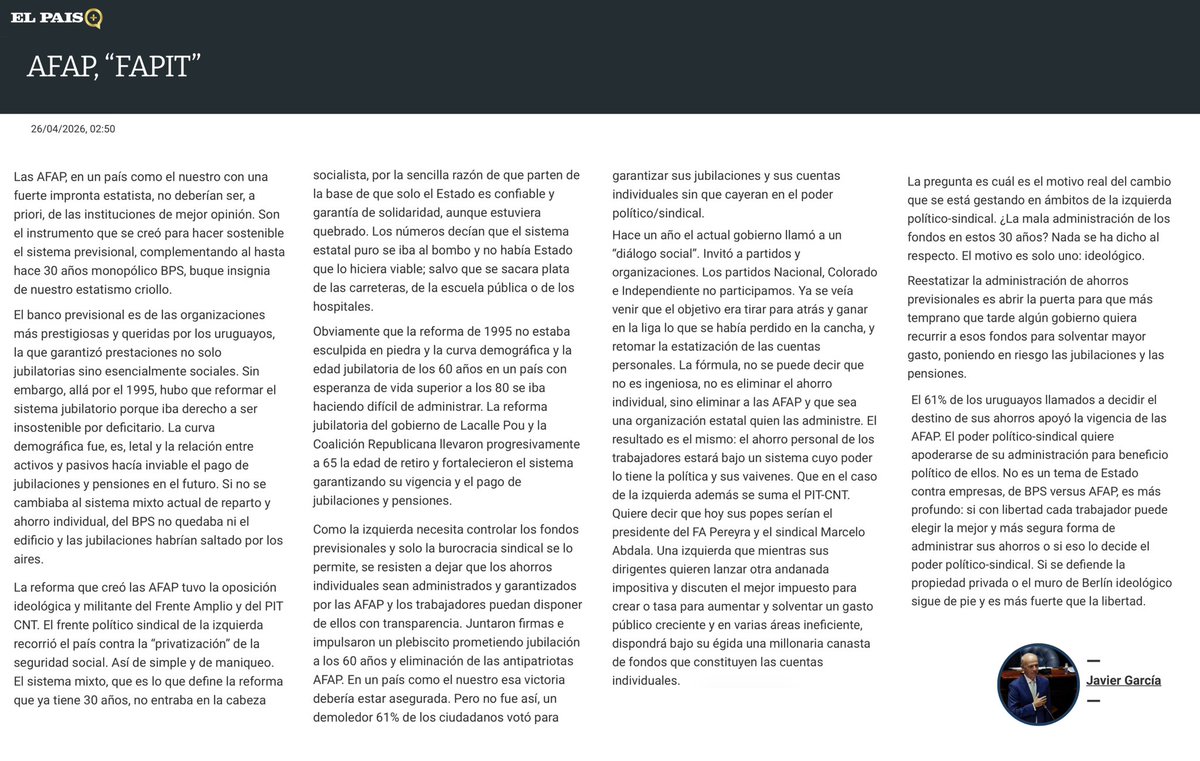 Javier García tweet media