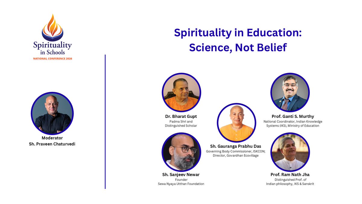 captain_praveen's tweet image. Be there to witness the splendor of Guru-Shishya Parampara!  

@prachyam7 is the media partner for this event!

To know more, click here: spiritualityinschools.com/programme

#spiritualityawake #bharat