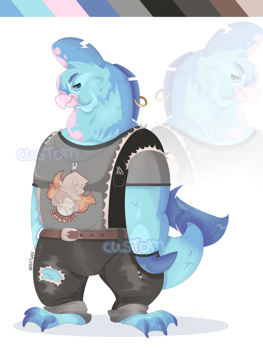 Dexter190654064's tweet image. Hii, that’s my new custom! :3
Annddd this parrot fish hehe
#furry #custom #artwork