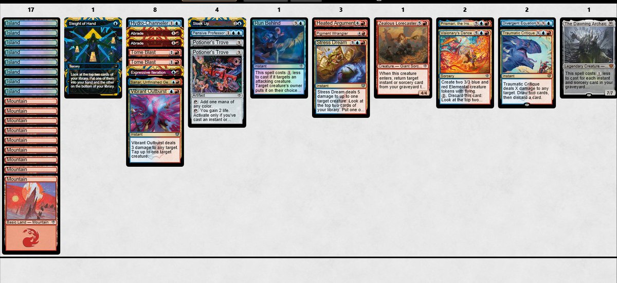 Kring1986's tweet photo. Loving SOS Limited!! currently 15-3 in drafts and 4-1 in Sealed. Drafted a really good UR deck. https://t.co/UicpDjCT0o