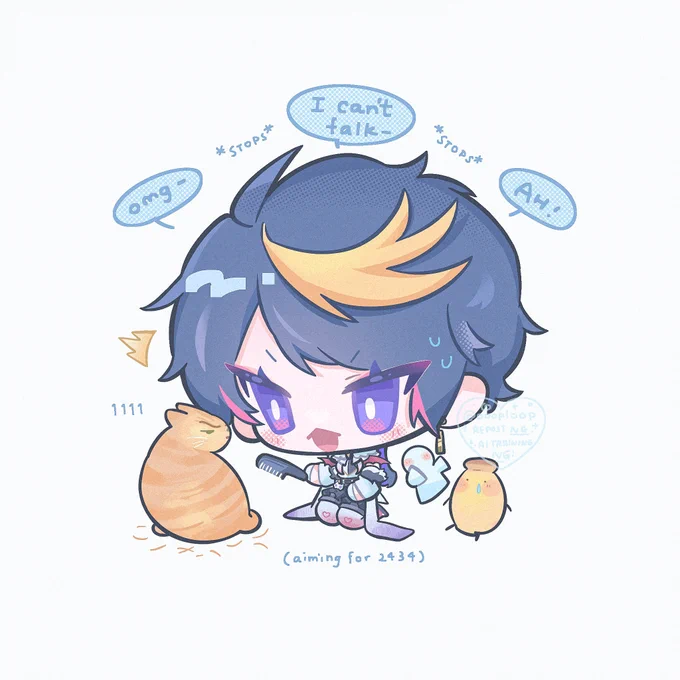 Sweaty brush jjaemu gamer lul #YaminoArt