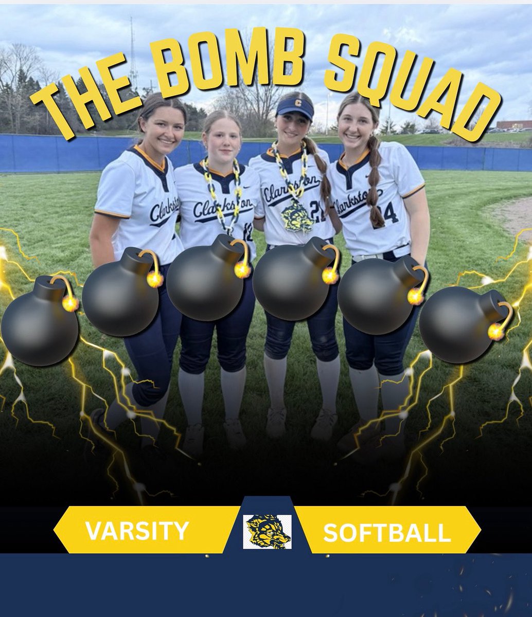 CHS_Wolves_SB's tweet image. There were 6 Homeruns between these 4 teammates during their double header vs Seaholme on 4-21-26!  
#34 Reagan, #18 Annabelle, #21 Sophia, #24 Brooke
#Hungry2026
#startstrong
#BuiltForThis
💣squad