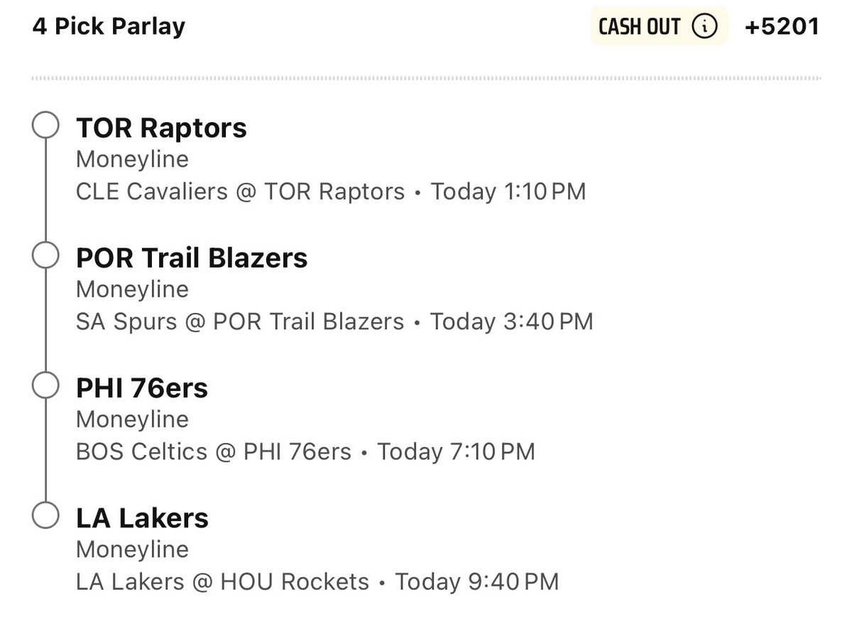 Alex__Monaco's tweet photo. NBA Sunday 4 Dog Delight!! 0 for 4 or 4 for 4 no in between
Raptors
Lakers
Sixers
Blazers
It can be done, it can be done
🚀52 to 1
#NBASunday #UnderdogParlay https://t.co/NxrKB8JWSB