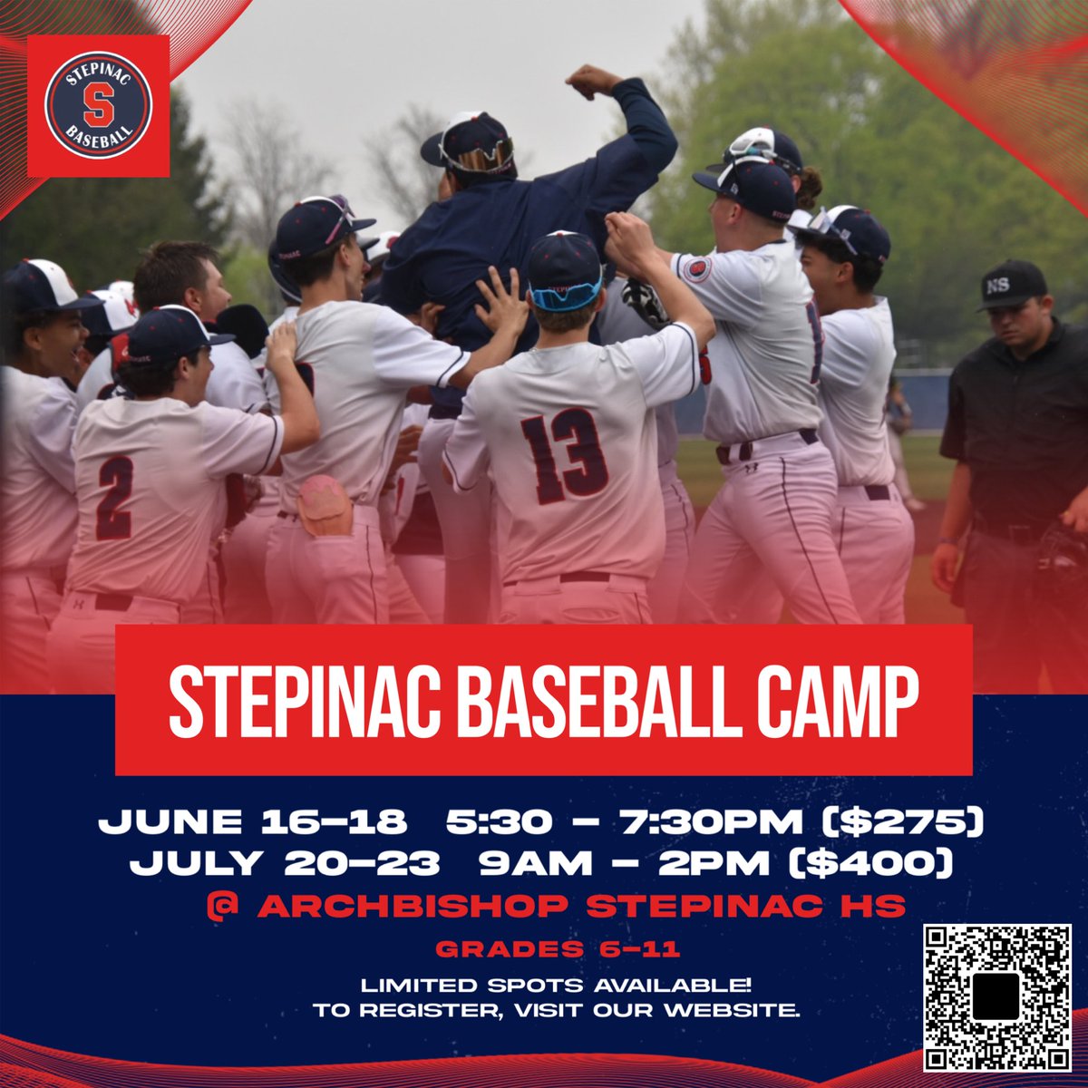 Step_Baseball's tweet image. Register today for Stepinac Summer Baseball Camp! #getready
stepinac.org/student-life/s…