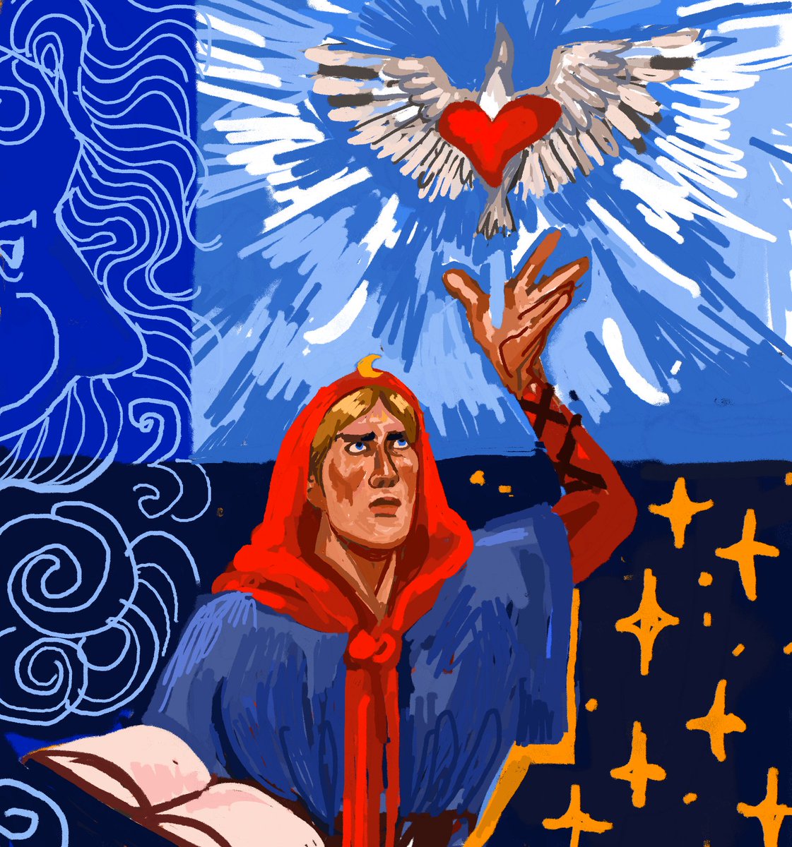 eldhug's tweet photo. My current favourite character is this woman from heroes of might and magic 3... her only lore is studying magic to make love potions so men would fall in love with her but she realized she was so good at casting spells that she just became a mage and ditched hunting for a man https://t.co/BQEQz70XQY
