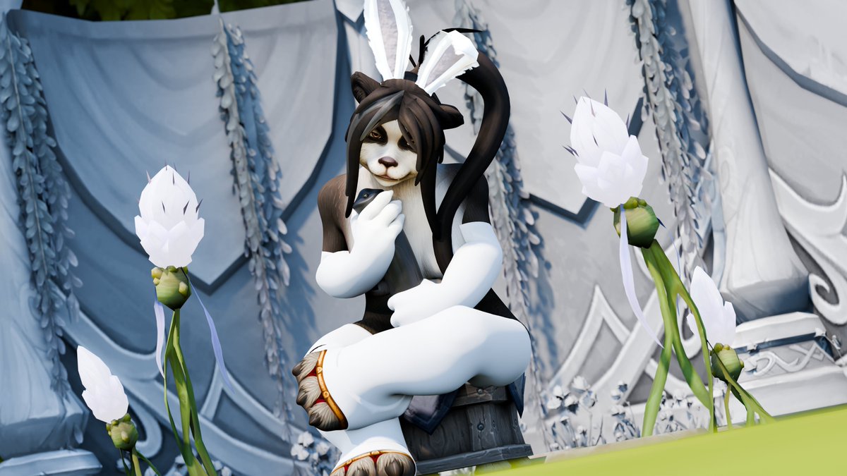 SomePandaren's tweet image. 🐇Who ordered snowbunny panda?🐼

#Pandaren #warcraft #nsfw