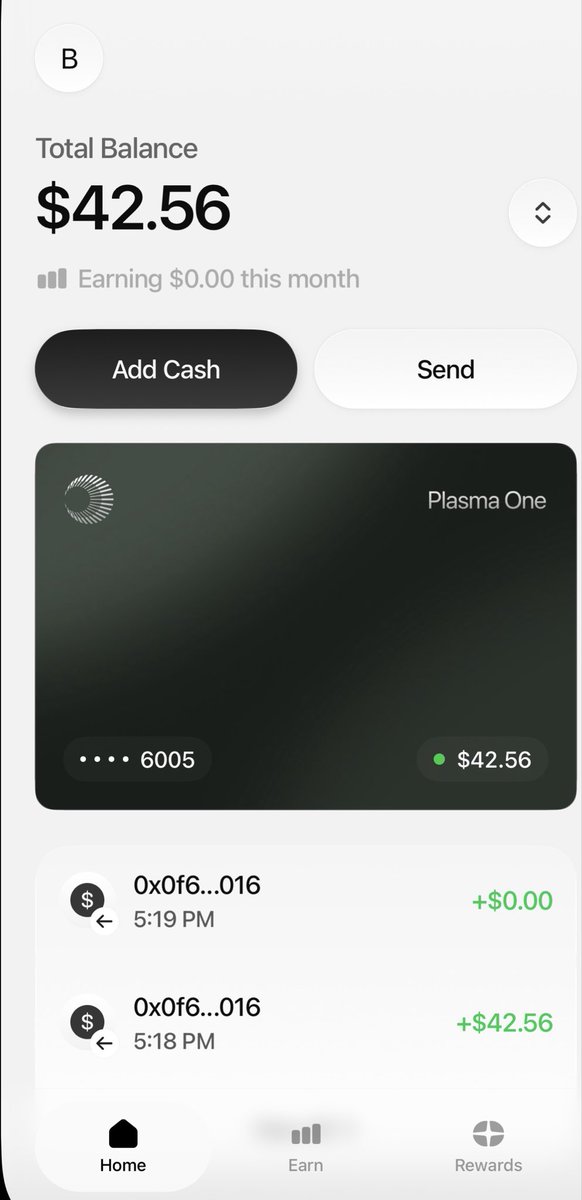 RKT_0x's tweet photo. Got an invite to @Plasma One — finally checking it out 👀

Feels less like “another crypto project��� and more like a real product with clean UX.

Worth noting: card infra is powered by @raincards (not a traditional bank), which may affect how payments behave.

Will dig deeper 👇 https://t.co/WK4u3Jvzu8