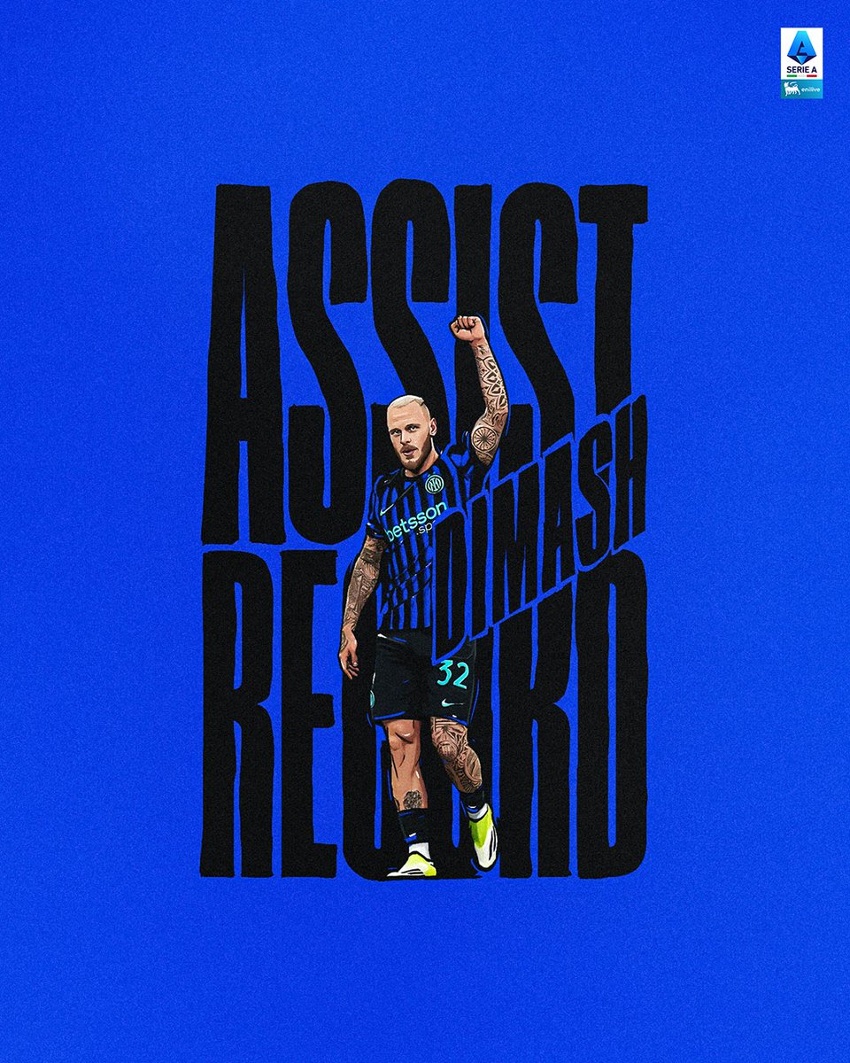 Mai nessuno come Dimarco! 17esimo assist in Serie A per mettersi al primo posto all-time 🥇
#TorinoInter