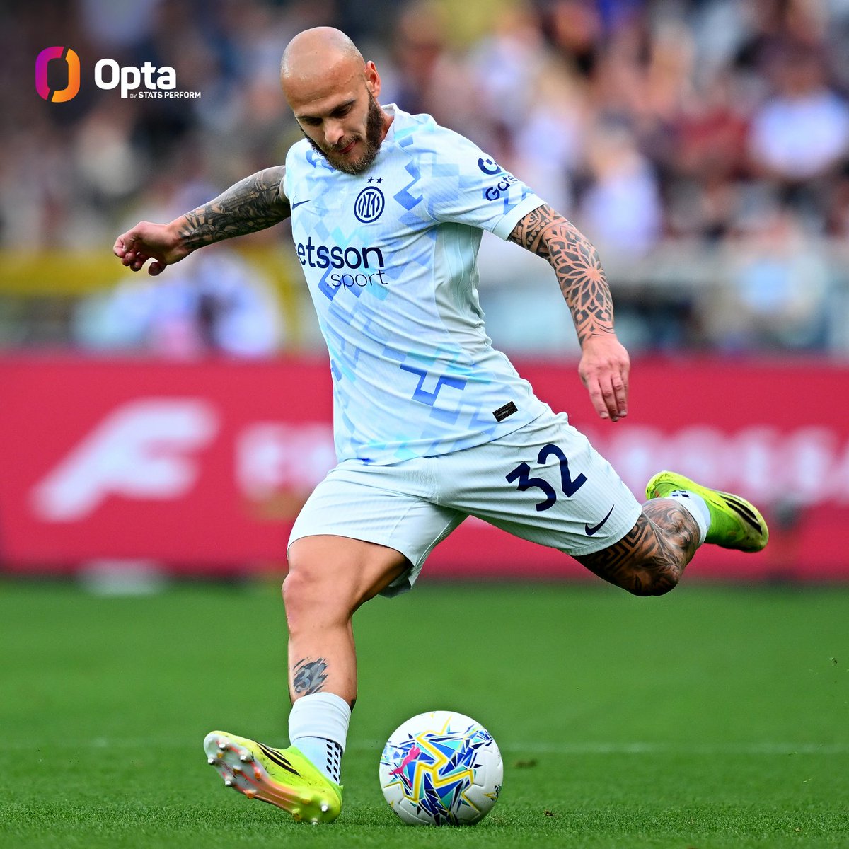 OptaPaolo's tweet image. 16 - Federico #Dimarco has provided 16 assists in this league season, equaling Alejandro Gómez (16 in 2019-20) as the highest assistman in a single #SerieA campaign since this data has been available (since 2004-05). Creative.

#TorinoInter