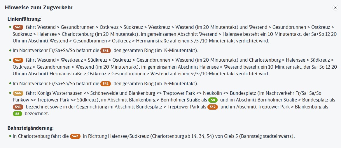 SBahnBerlin's tweet photo. +++Bauarbeiten+++ #S41, #S42, #S46 noch bis morgen früh ca. 1:30 Uhr S-Bahnverkehr #Halensee <> #Westend nur im 20-Minutentakt mit S41/S42. In Westend ist in beiden Fahrtrichtungen ein Umstieg notwendig. Bitte auch die Änderungen zur Linienführung, Takt, Abfahrzeiten, Bahnsteigen oder Gleisen der einzelnen Linien beachten. Ausführliche Informationen: https://t.co/9DoETFlaIn