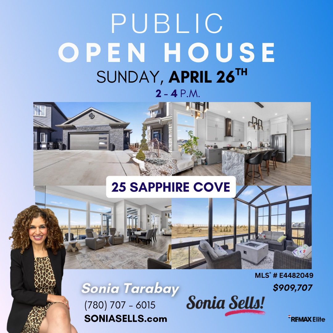 SoniaTarabay's tweet image. Join our public open house today in Sherwood Park! 🤍

soniatarabay.com/for-sale/25-sa…

#shpk #yeg