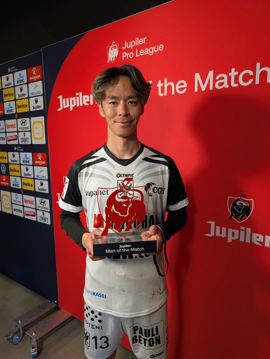 本日のMan of the Matchには、1ゴール・1アシストの活躍を見せた #伊藤
