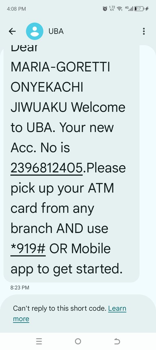 MariaAutomation's tweet photo. Remember last month, I was debited almost ₦190,000 for a COVID-19 loan.

Around that same time, I got a notification that a UBA account had been opened for me. I even received the account number with my full name… but I didn’t go to the bank to open any account.

I was confused.

Since I had already been debited by NIRSAL Bank, I decided to use that opportunity to go to the UBA bank and report it. I told them to please close the account so that if anything goes wrong, my name and BVN will not be held responsible.

When I got there, I laid my complaint and showed them the screenshot of the account opening. They asked me to write a letter to close the account, so I did.

When it got to my turn, I even asked the customer officer to let me see the face of the person who opened the account.

I saw the face.
I don’t know the person.
I don’t know the signature.

That was when the banker explained that with your BVN, someone can open an account using your details: your name, your phone number, everything.

They later found out the account was opened in Kogi State.

She said she would write to them to close it.

That same evening, I got a call from a banker in Kogi. I don’t know anybody there. He started explaining that people are opening accounts because of a government grant, and maybe a relative of mine used my BVN.

I insisted , I don’t know anybody in Kogi State.

He kept trying to convince me to think about it, saying people help their relatives open accounts so they can benefit from the grant.

I simply told him:
I just paid over ₦200k plus to settle a COVID-19 loan I didn’t even plan for, so I am not interested.

Later, he called again to confirm that the account had been closed.

And this really got me thinking…

That means the person who opened that account with her face and signature and probably if they paid money to the account, she could have been the one going to withdraw money. And me, knowing nothing about it, could have been the one paying for it just because my BVN and name are attached.

Please, if you ever get a notification that an account has been opened for you and you didn’t do it, don’t ignore it.

Go to the bank.
Report it.
Close it.

So you don’t enter into problems you know nothing about.

I tried to send money to the account two days ago and it went. 
Does it mean the account isn't closed yet? 
@UBAGroup 
@centra