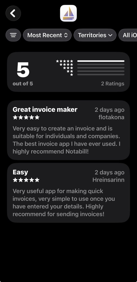 NiceSoftwareAs's tweet image. apps.apple.com/app/id67606100… Create clean, professional invoices in seconds. Built for freelancers and creatives who want clarity over complexity. No subscriptions. One payment, full access. Thanks for positive response 🙏🥂 #invoiceapp #freelancer #client #appstore