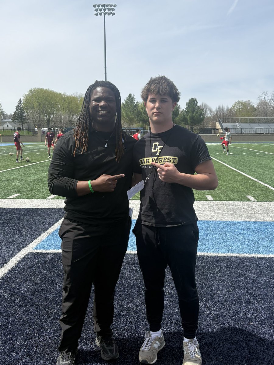 will_mcmaster27's tweet photo. Thank you @CoachEkern @jaymitch6_ &amp; staff for having me at the Upper Iowa spring game. Had lots of fun and saw the boys get after it! https://t.co/nouS3UMtUb