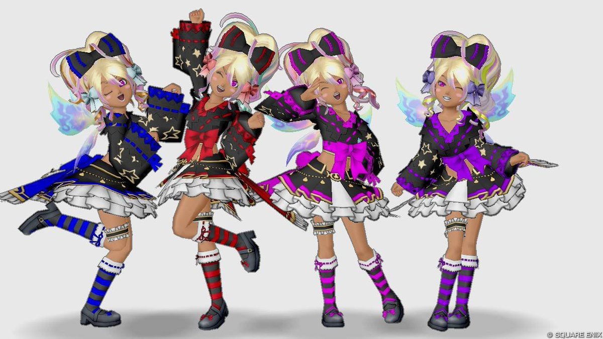 Ltabemono7's tweet photo. 主にDQ10で遊んでます
🤍 ものちゃんズ（白プクリポ4匹） だっこ・なでなで・お布団大好き

🖤 エル子4人 伝説のゆるふわエル子を目指してます

💖 黒ギャル4人 強めでちょっと騒がしいセクシー担当

ドラクエ10ではニッチな複数キャラを推し出すクレイジーな2児の母

どの子がお好み？👇 https://t.co/IytCYCrph3