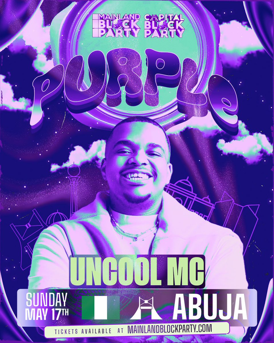 AbujaKulture's tweet image. Your party’s party is back with some amapiano fever!!! 💜💜💜

It’s about to be movie magic guysssss, question is, are you ready? 

Tickets mainlandblockparty.com/event/purple-a…

Cc @captlblockparty 

We are active 🟣

#Abuja #CBPPurple