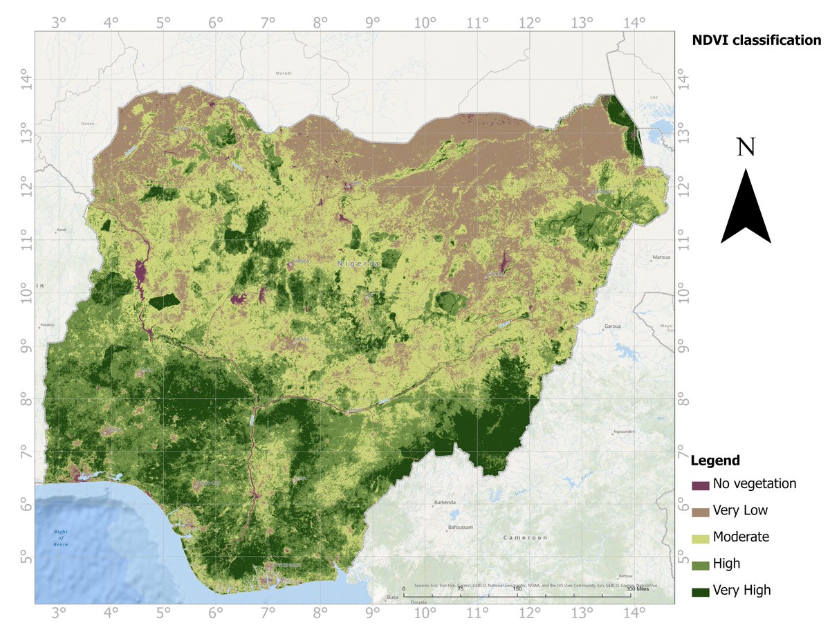 GISRSStudyHacks's tweet image. 🌍 Vegetation Health Across Nigeria – NDVI Insights
Registration link:  studyhacksgeospatial.com/product/google…

#remotesensing #NDVI #GIS #climatechange #Geospatial #nigeria #EarthObservation #EnvironmentalMonitoring