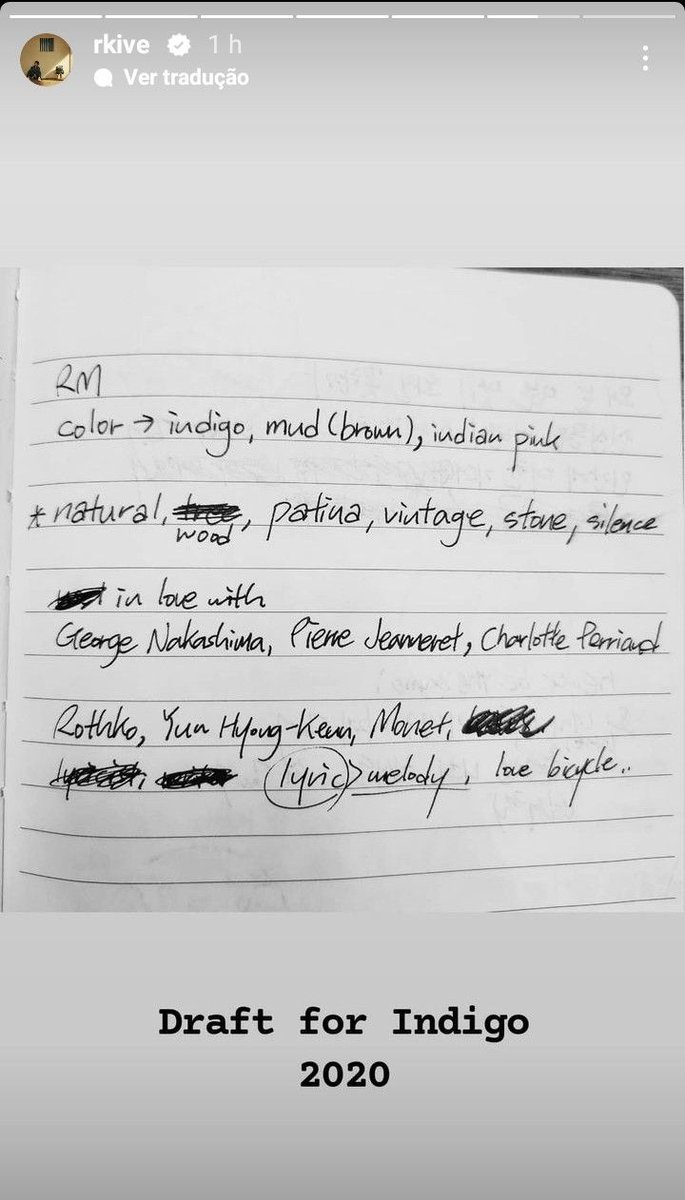 jiminbfly's tweet photo. there are little things i love more than namjoon sharing his notes and thought process with us https://t.co/KgCveqGW9c