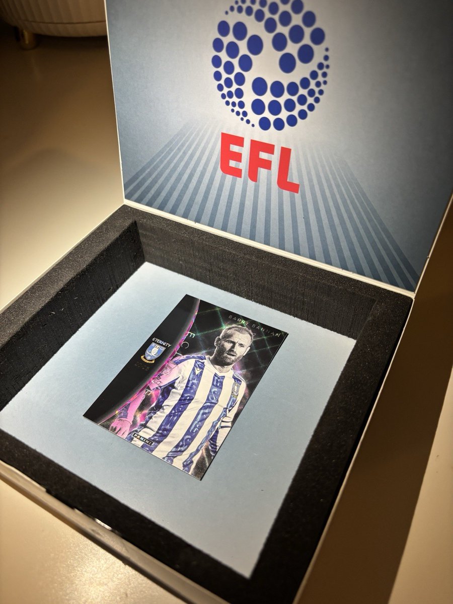 SWFCmemorabilia's tweet photo. Barry Bannan EFL Eternity Eclipse Sheffield Wednesday 20/25

£21.50 currently

1 bid

Ends Wed 29th Apr @ 9:24am

https://t.co/jjsNvfACh0

#ad #swfc https://t.co/vAt4HkqjFi