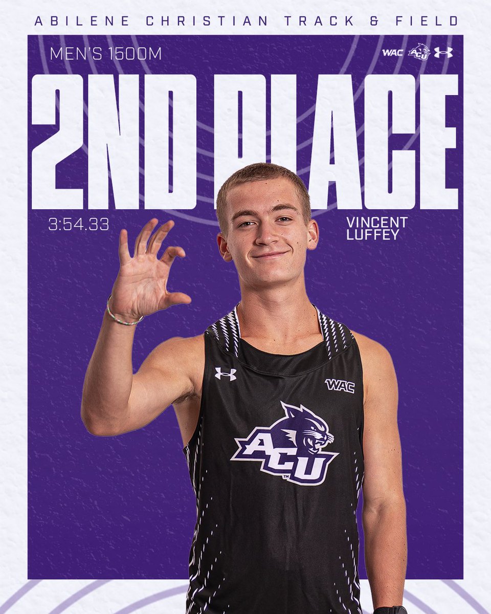 ACU_TFXC's tweet image. Some incredible performances from the Michael Johnson Invitational🔥💪

#Tradition | #GoWildcats