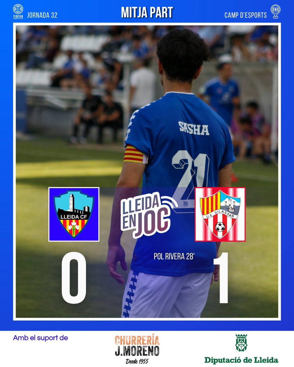 LleidaEnJoc's tweet photo. 🔵 ⏱️ 45+2' | 0-1 | Descans al Camp d’Esports! Perd el @LleidaCF!⏸️

📸 @alex_samper2

#LleidaVilassar #LleidaEnJoc

🚨 EN DIRECTE:
💻 https://t.co/fsPPdjXcng
📲 APP SEGRE https://t.co/tyWuVf55Qq https://t.co/4edj7P0YXA