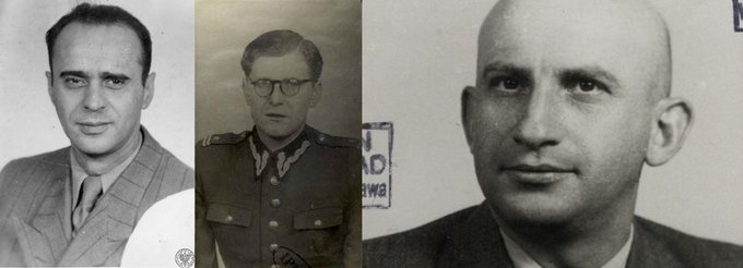 JanuszChabik's tweet photo. @AnitaSchelde Na zdjęciu trzy największe żydowskie KANALIE w Historii Polski.
płk. UB Józef Goldberg #Różańskipłk
UB Izydor Kurc #Czaplickipłk
UB Adam Umer #Humer https://t.co/uCBOYDRvYA