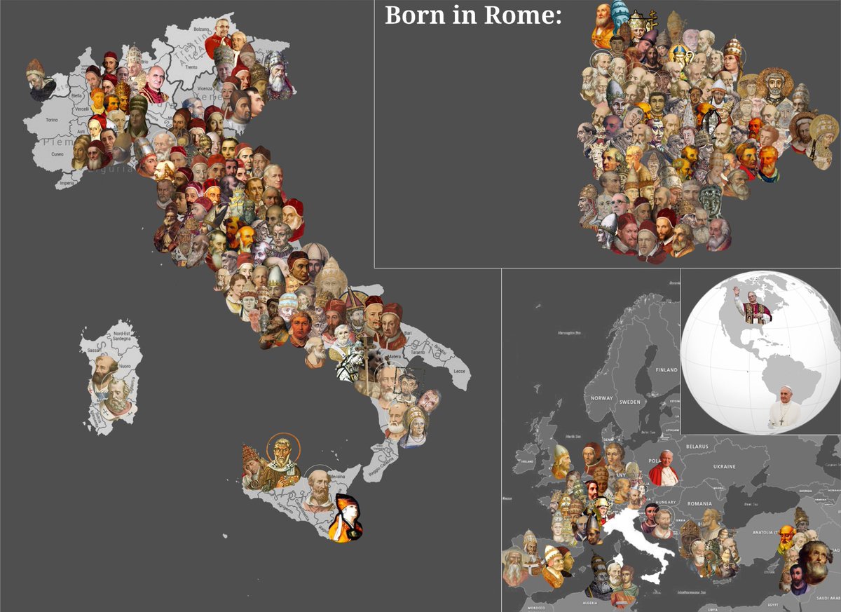 The Birthplace of every Pope in History