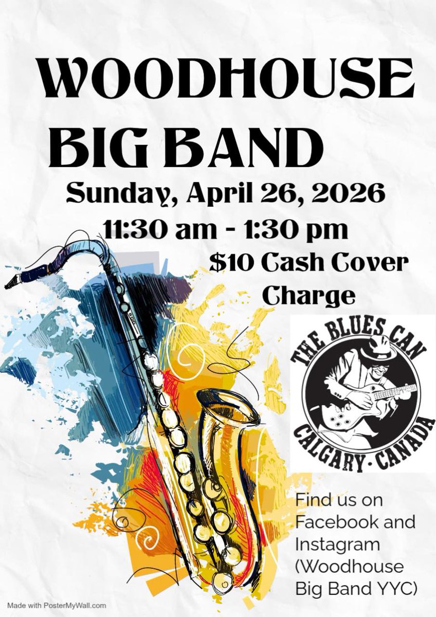 forloveofjazz's tweet image. #Bigband #jazz today (Sunday) #Calgary: the Woodhouse Big Band, featuring Kate Stevens &amp;amp; Billy Schmidt on vocals, performs a brunch concert 11:30 am-1:30 pm at the Blues Can, 2002 16 Av NW, $10 cash cover charge.