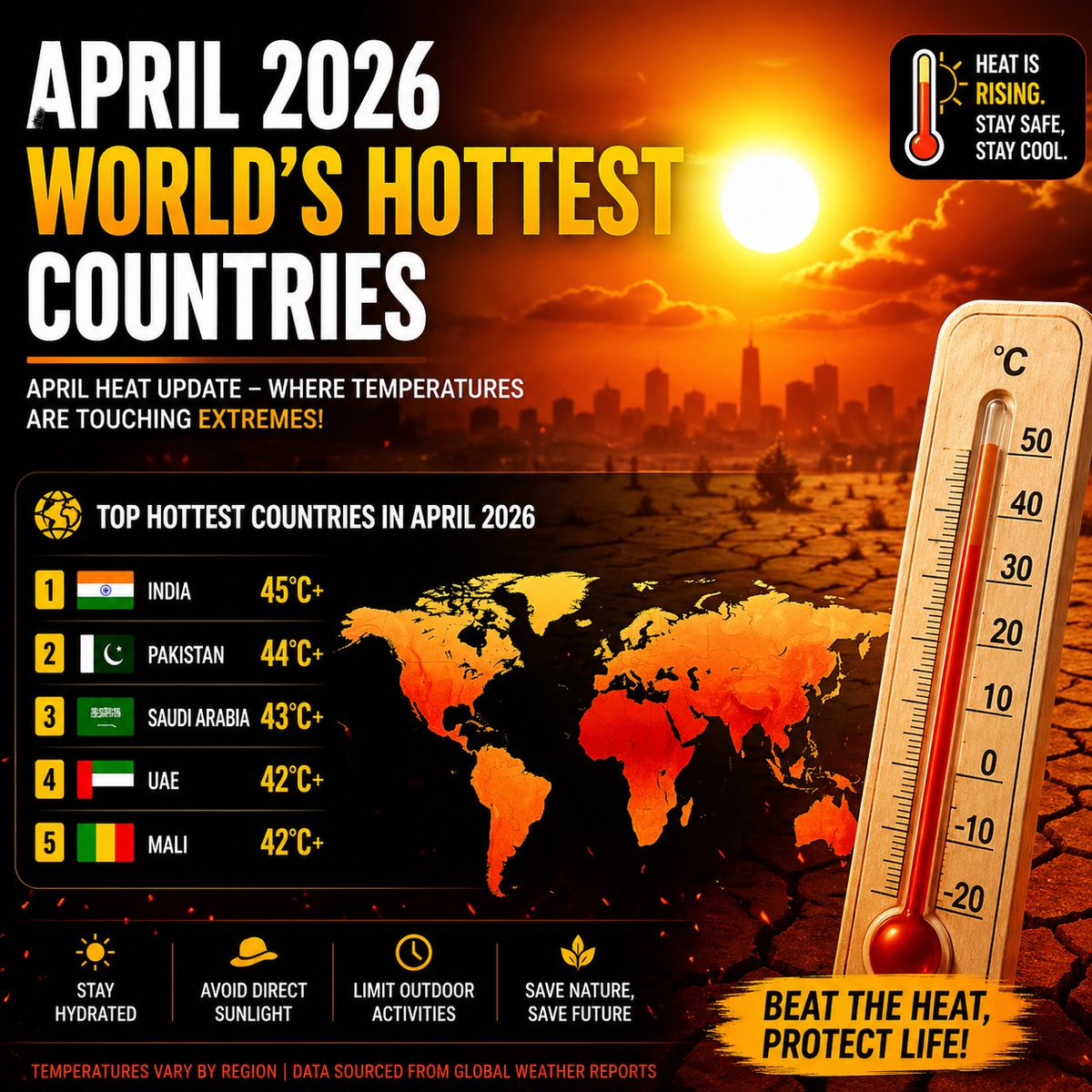 AnubhavPathak01's tweet image. क्या किसी भी नेता को देश की इस हालत को देखकर शर्म आती है?

आज जो समस्याएँ हम झेल रहे हैं, उनकी ज़िम्मेदारी लेने वाला कौन है?
सिर्फ वादे करना आसान है, लेकिन अब ज़रूरत है जवाबदेही की है। 

देश को सिर्फ वादे नहीं, ठोस समाधान चाहिए #Heatwave #GlobalWarming #ClimateChange