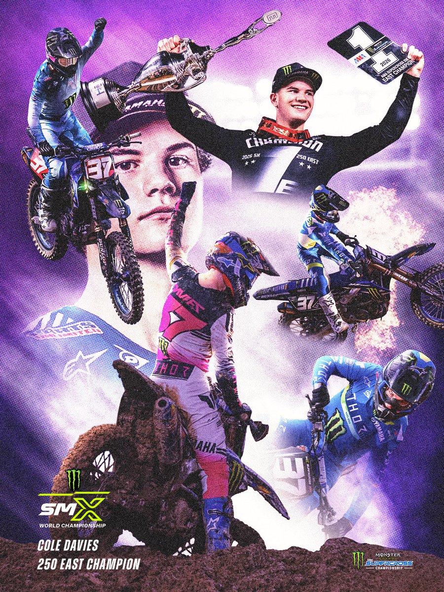 SupercrossLIVE's tweet image. CHAMP 🏆 🇳🇿 

#SupercrossLIVE #SMX #Yamaha