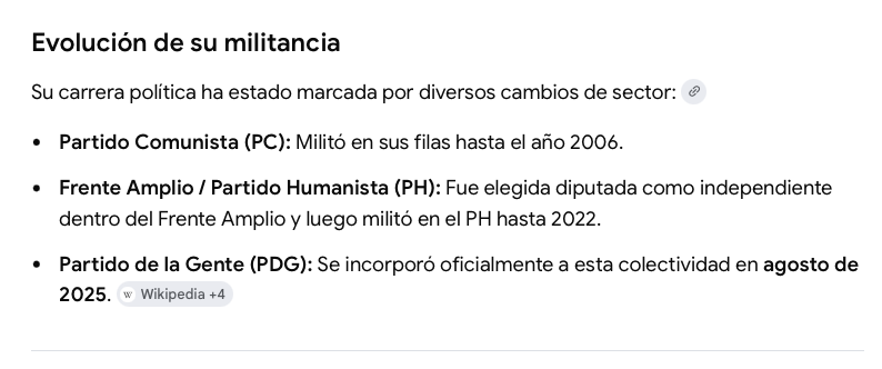 La "Abuela" negando en #MesaCentral que alguna vez  fue de izquierdas.
¿Será la misma chica zurda y luminosa que vestía mameluco Palta en Fortín Mapocho, diario antipinochetista? Sus nombres por lo menos son idénticos
¿Será la misma que fue militante del PC?😅