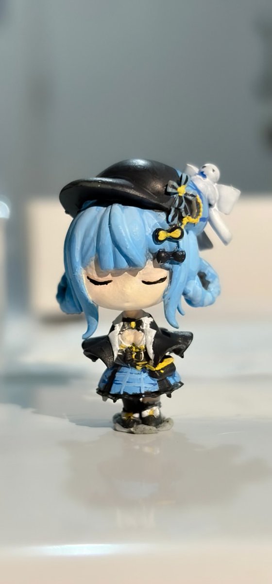 TofuMemberSheep's tweet photo. やっほー、また私です！
前回の3Dシェリー、プリント（3cm）が終わって、
なんと今日！ついに塗装まで完成しました！！（パチパチパチ
初めての塗装だったから、目がチカチカしちゃった！！！
やっぱり、シェリーは最高に可愛いね。

#魔法少女ノ魔女裁判 #Manosaba  #zbrush #橘シェリー https://t.co/vbz1lMYJIk